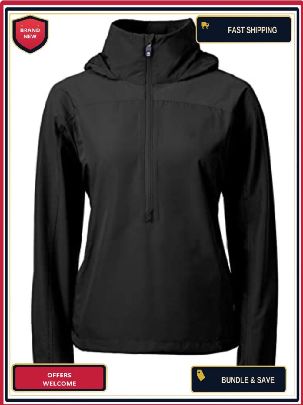 Recycled Polyester Anorak Jacket Packable Stowable Hood
